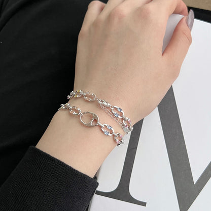 [Polaidi Jewelry]Dazzling Colorful Daily Bracelet