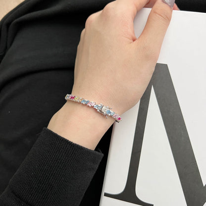 [Polaidi Jewelry]Ornate Sparkling Multi Cut Party Bracelet