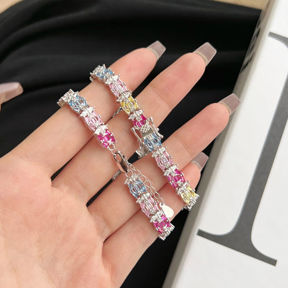 [Polaidi Jewelry]Delicate Colorful Multi Cut Party Bracelet