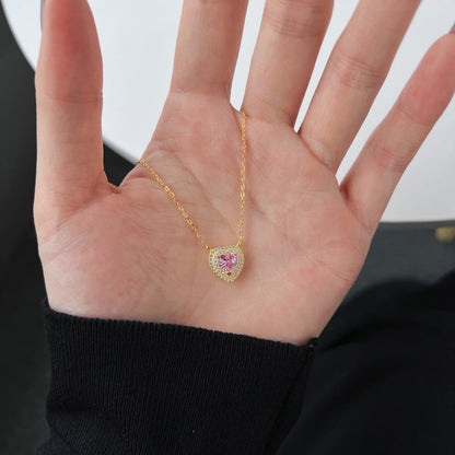 [Polaidi Jewelry]Exquisite Heart Shape Necklace
