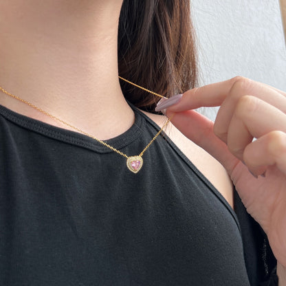 [Polaidi Jewelry]Exquisite Heart Shape Necklace