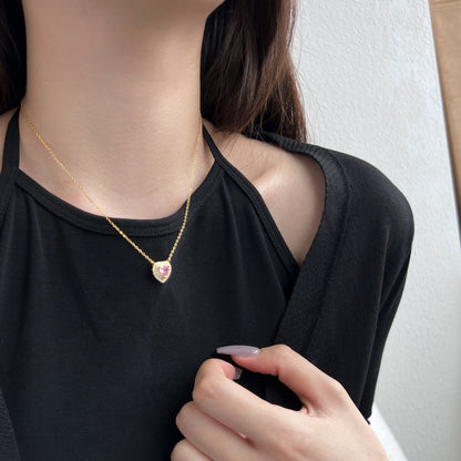 [Polaidi Jewelry]Exquisite Heart Shape Necklace