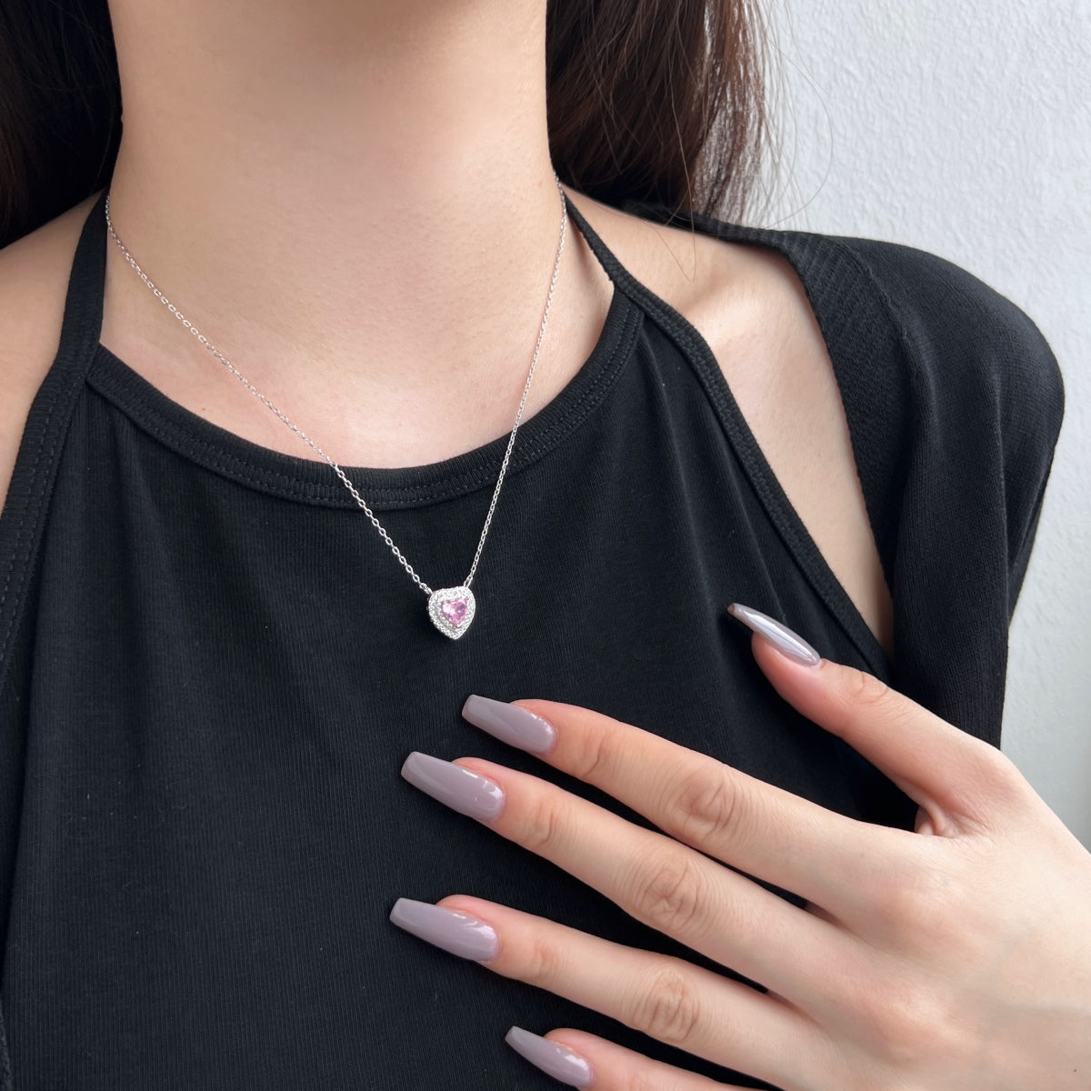 [Polaidi Jewelry]Exquisite Heart Shape Necklace