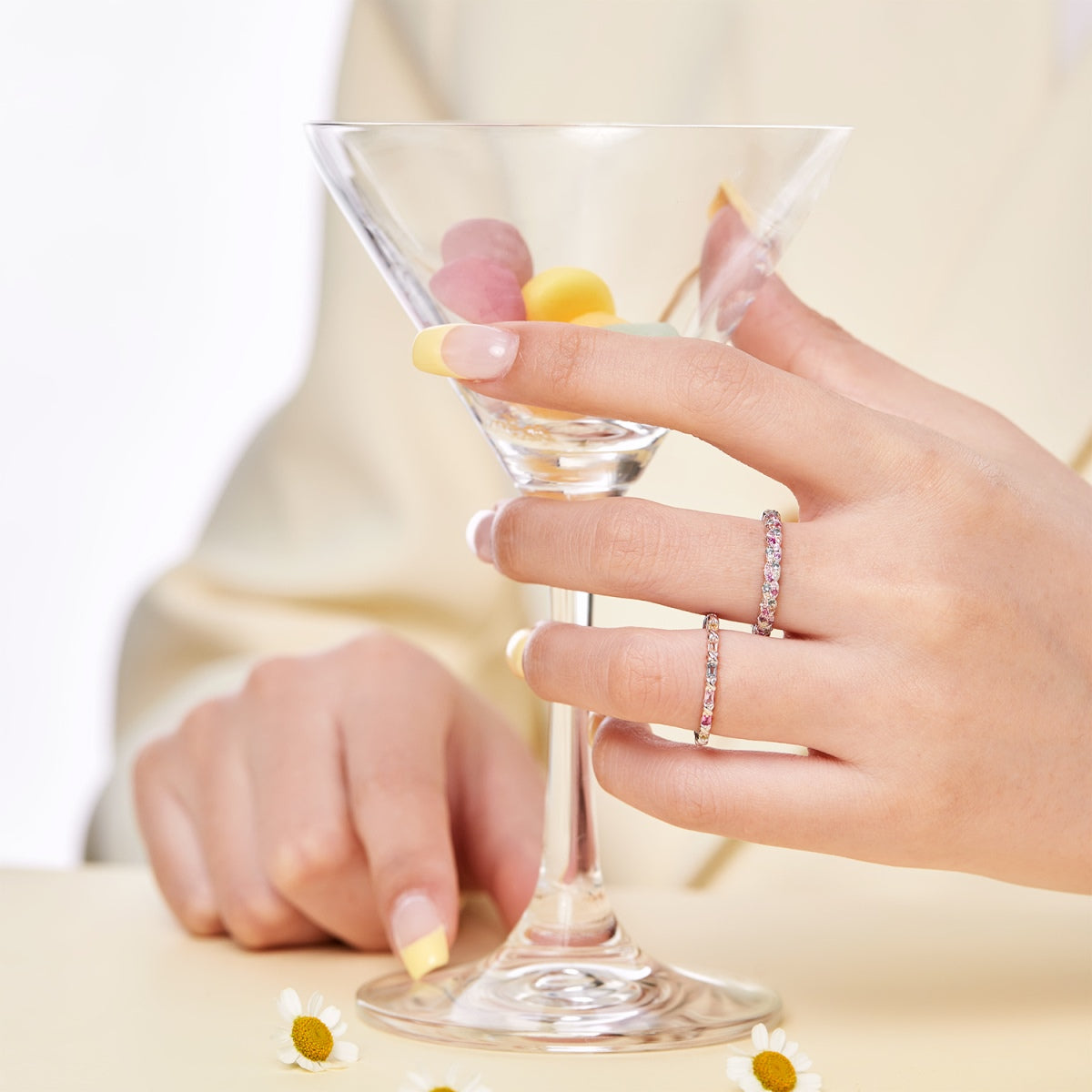 [Polaidi Jewelry]Dainty Ebullient Round Cut Daily Ring
