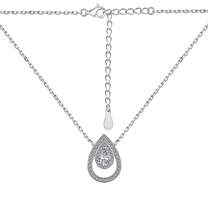 [Polaidi Jewelry]Sparkling Pear Cut Necklace