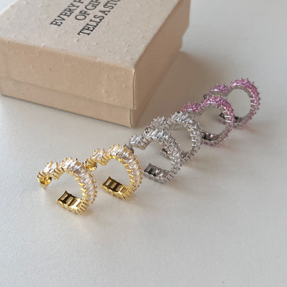 [Polaidi Jewelry]Radiant Heart Cutout Earrings