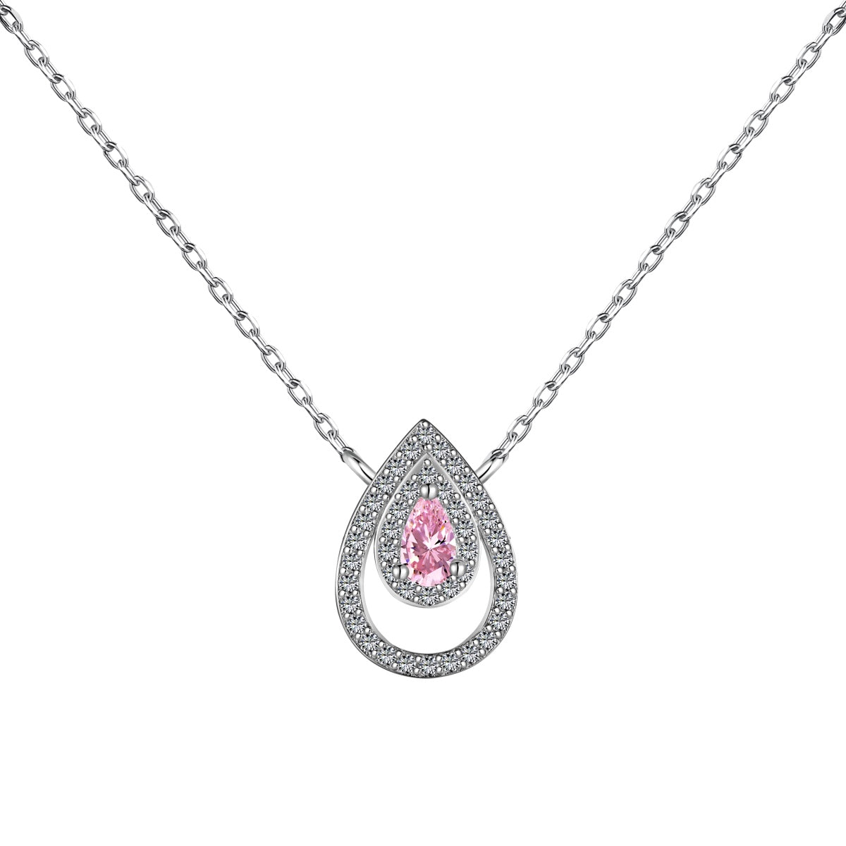 [Polaidi Jewelry]Sparkling Pear Cut Necklace
