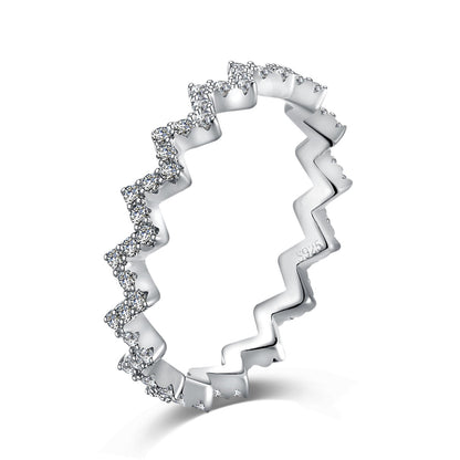[Polaidi Jewelry]Delicate Enchanting Wave Shape Daily Ring