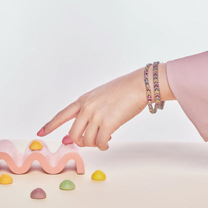 [Polaidi Jewelry]Ornate Sparkling Round Cut Party Bracelet