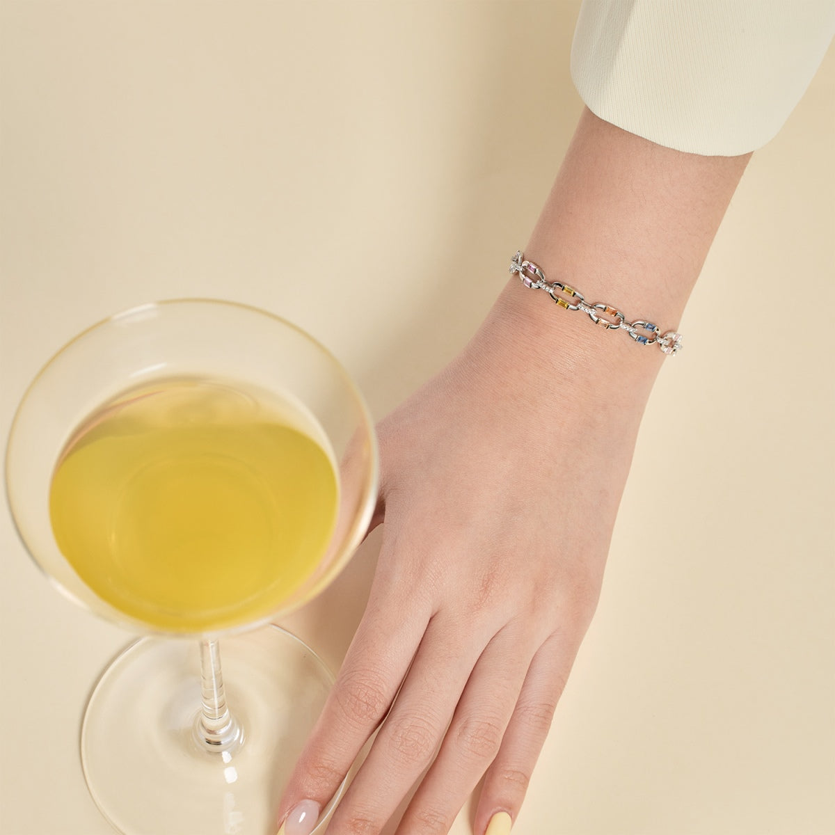 [Polaidi Jewelry]Dazzling Colorful Daily Bracelet