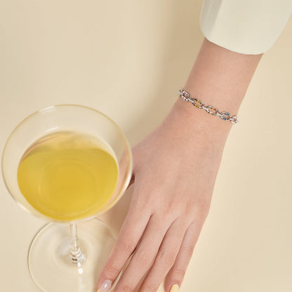 [Polaidi Jewelry]Dazzling Colorful Daily Bracelet