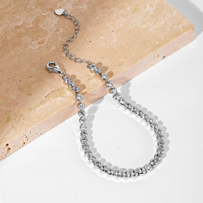 [Polaidi Jewelry]Dazzling Sparkling Round Cut Daily Bracelet