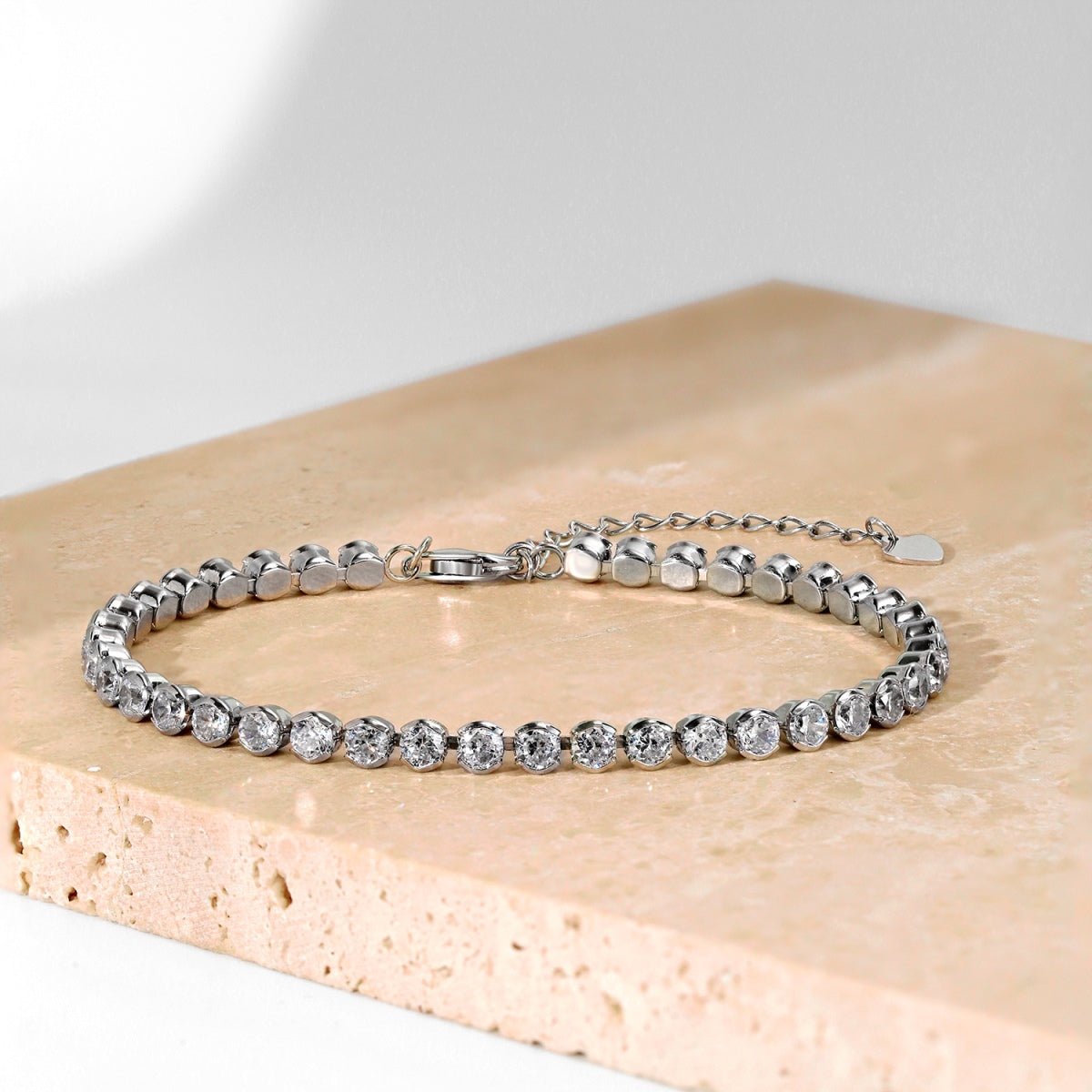 [Polaidi Jewelry]Dazzling Sparkling Round Cut Daily Bracelet
