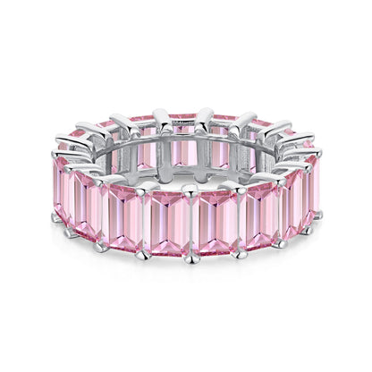 [Polaidi Jewelry]0.75 Carat Elegant Emerald Cut Tennis Ring