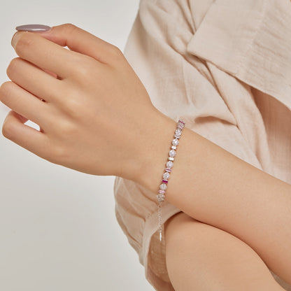[Polaidi Jewelry]Radiant Colorful Round Shape Daily Bracelet