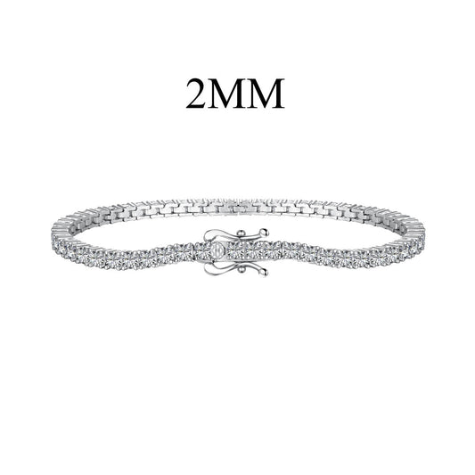 [Polaidi Jewelry]Dazzling Exquisite Round Cut Daily Bracelet
