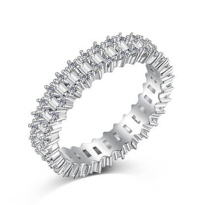 [Polaidi Jewelry]Splashy Ornate Emerald Cut Cocktail Ring