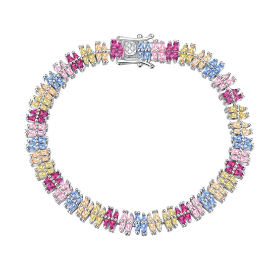 [Polaidi Jewelry]Sparkling Exquisite Multi Cut Party Bracelet