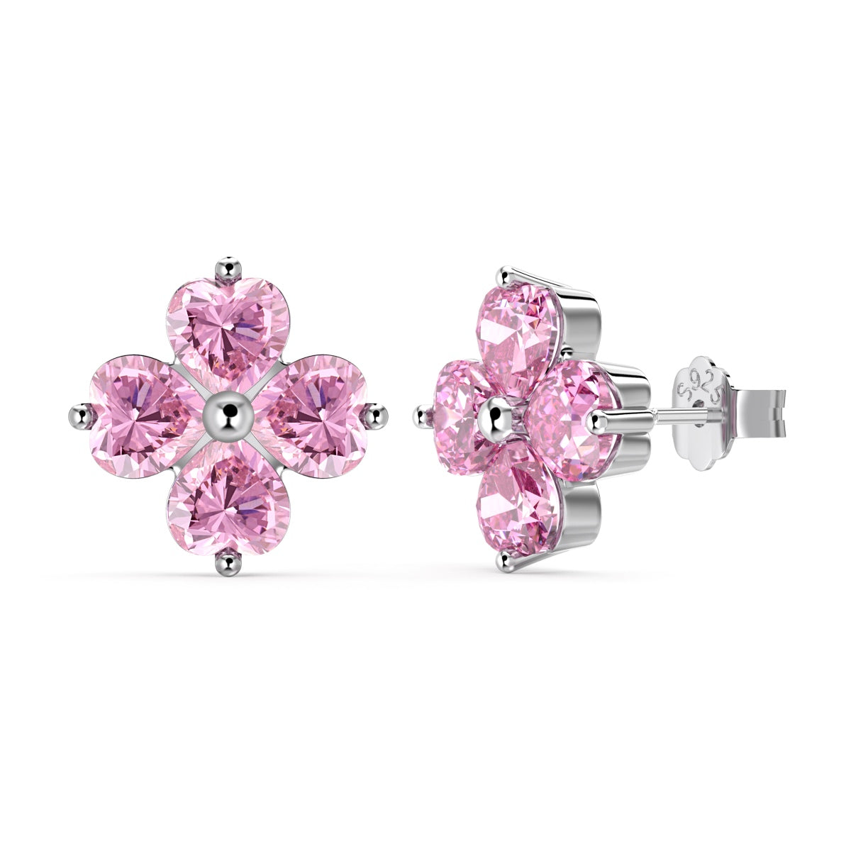[Polaidi Jewelry]Four-Leaf Clover Ball Earrings