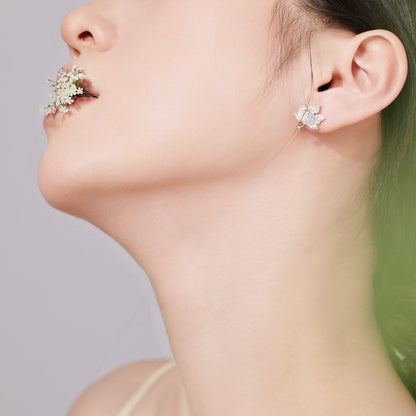 [Polaidi Jewelry]Exquisite Maple Leaf Design Earrings