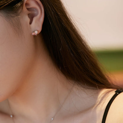 [Polaidi Jewelry]Dazzling Elegant Heart Cut Lover Earrings