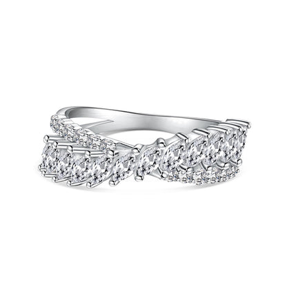 [Polaidi Jewelry]Unique Colorful Marquise Cut Daily Ring