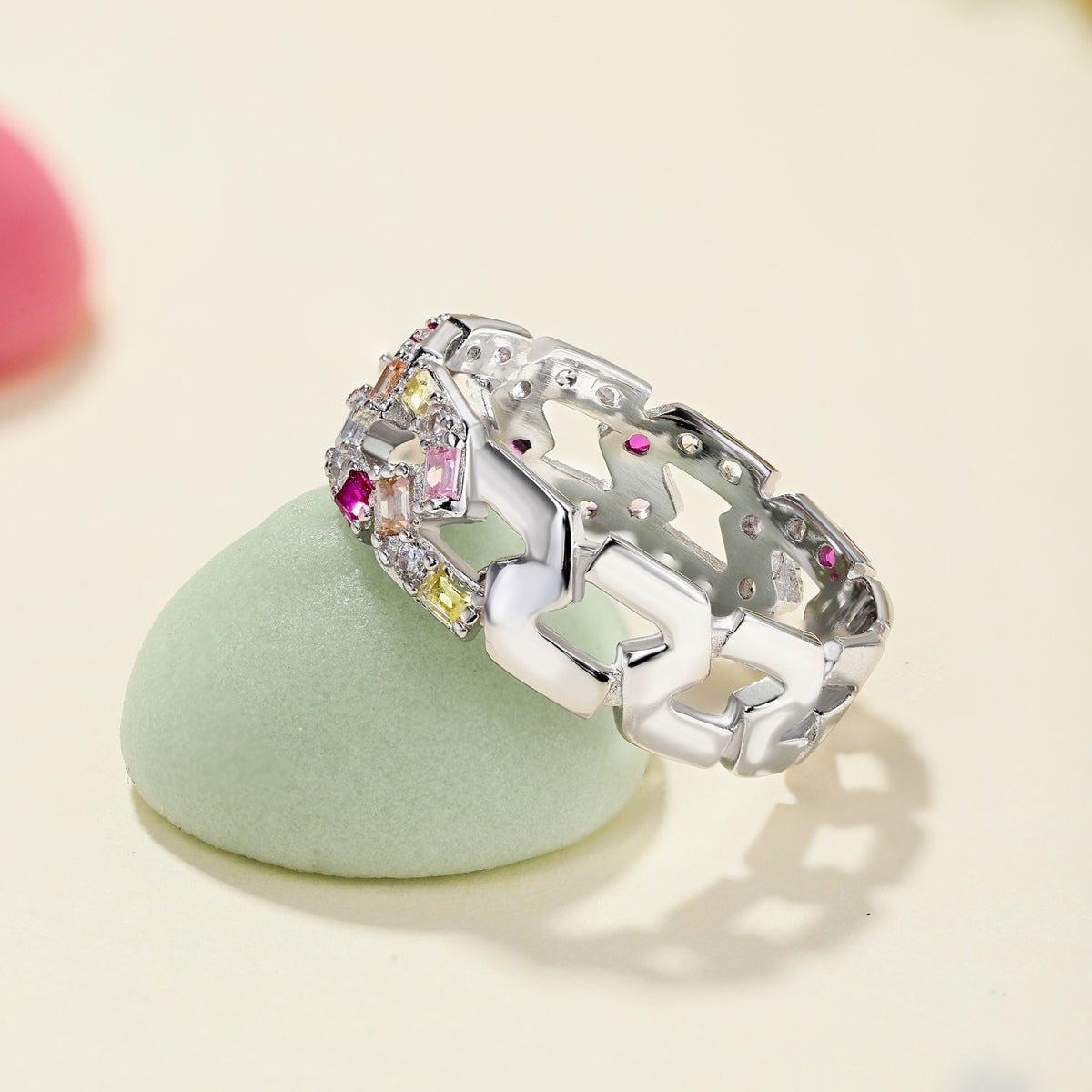 [Polaidi Jewelry]Sparkling Vibrant Emerald Cut Daily Ring