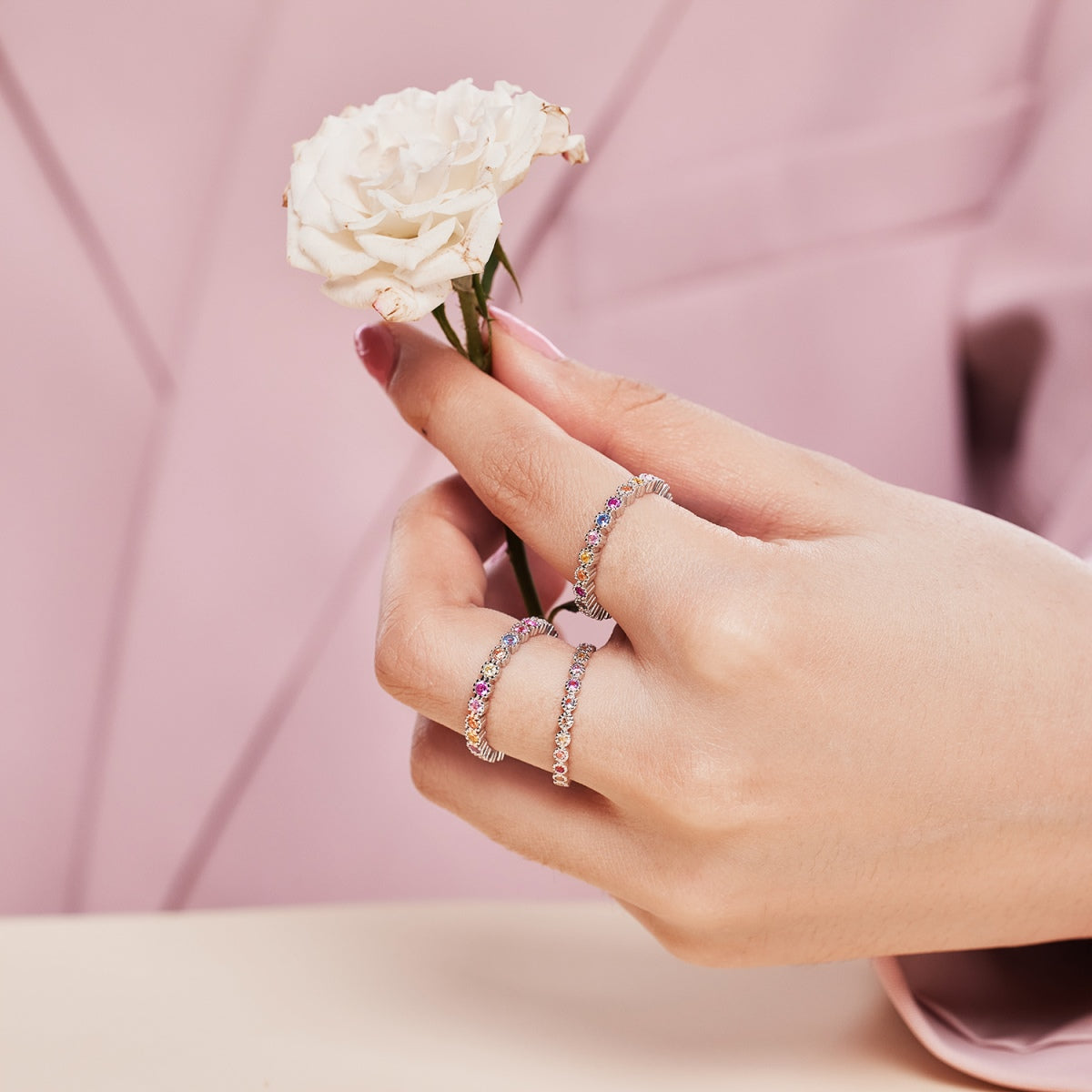 [Polaidi Jewelry]Exquisite Colorful Round Cut Party Ring