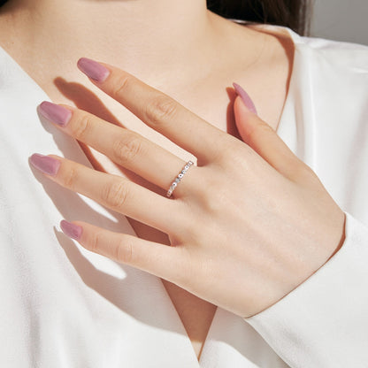 [Polaidi Jewelry]Sparkling Vibrant Round Shape Daily Ring
