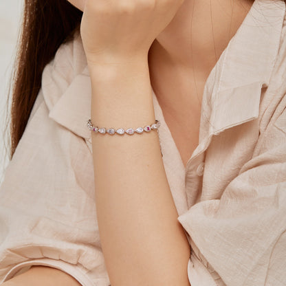 [Polaidi Jewelry]0.25 Carat Radiant Water Drop Shape Daily Bracelet