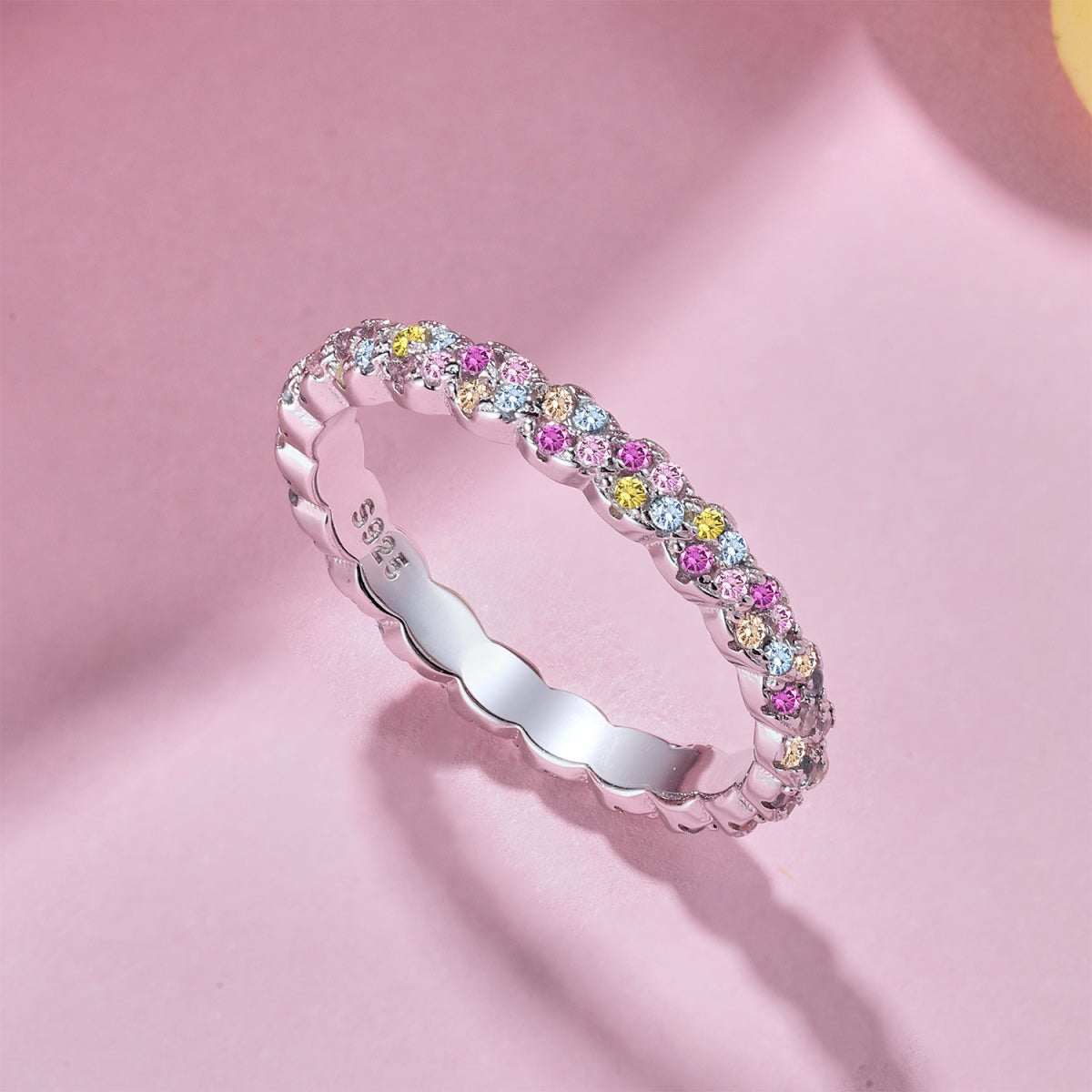 [Polaidi Jewelry]Dainty Ebullient Round Cut Daily Ring
