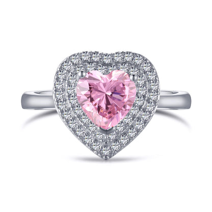 [Polaidi Jewelry]Delicate Ebullient Heart Shape Wedding Ring
