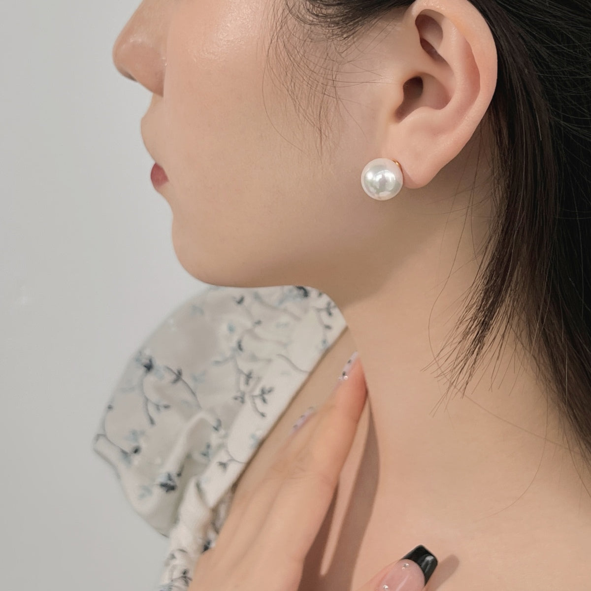 [Polaidi Jewelry]Delicate Pearl Earrings