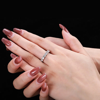 [Polaidi Jewelry]Eternity Round Cut Tennis Ring