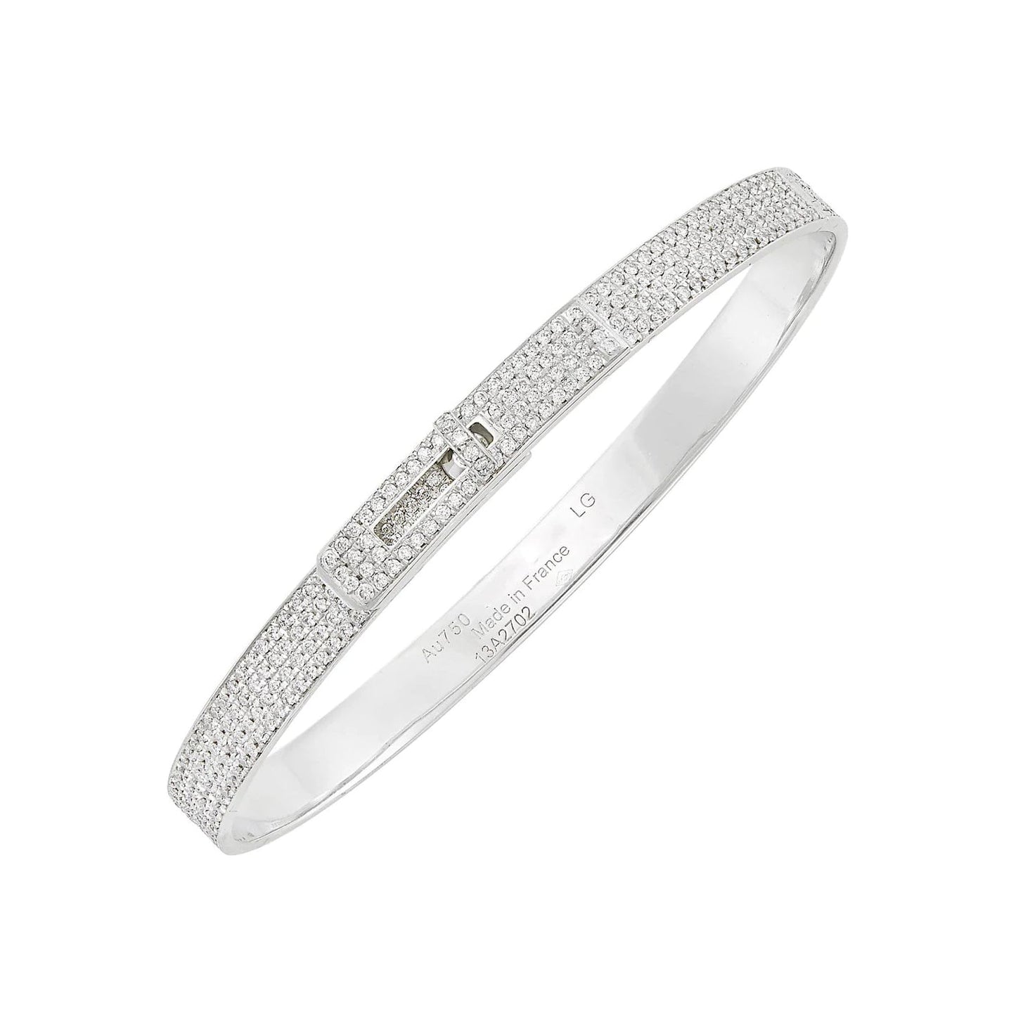 [Polaidi Jewelry]HM KELLY BRACELET IN SILVER AND FULL PAVE DIAMOND