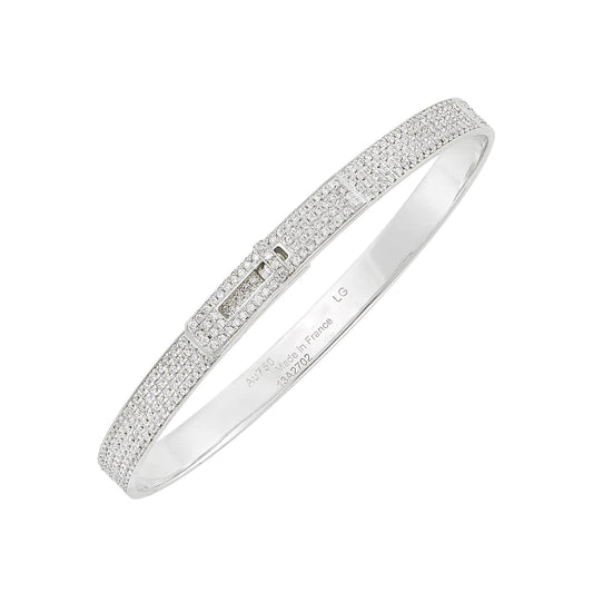 [Polaidi Jewelry]HM KELLY BRACELET IN SILVER AND FULL PAVE DIAMOND