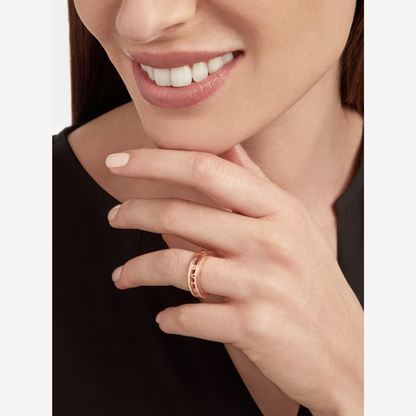 [Polaidi Jewelry]ZERO 1 ONE-BAND WITH OPENWORK LOGO SPIRAL RING