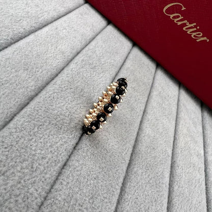 [：Polaidi Jewelry]ROSE GOLD AGATE RIVET RING ASIA LIMITED EDITION