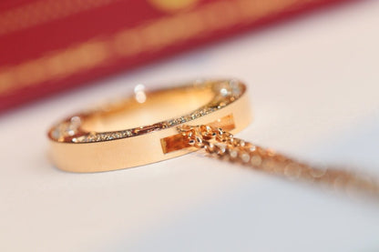 [Polaidi Jewelry]LOVE NECKLACE ADJUSTABLE ROSE GOLD