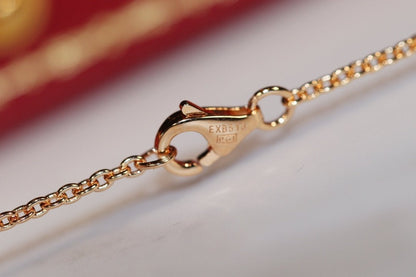 [：Polaidi Jewelry]LOVE NECKLACE ピンクゴールド＆シルバー