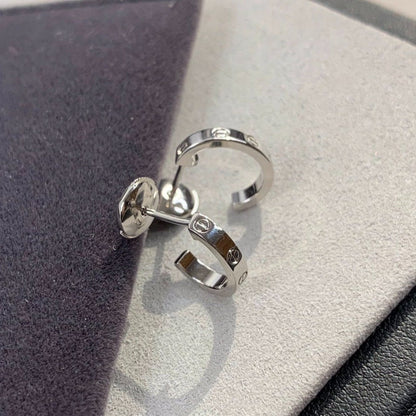 [：Polaidi Jewelry]LOVE EARRINGS 2.65MM SILVER
