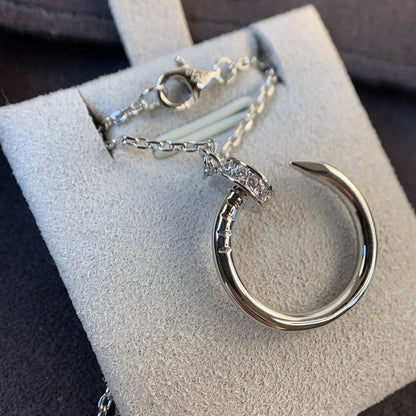 [Polaidi Jewelry]JUSTE NECKLACE SILVER DIAMONDS