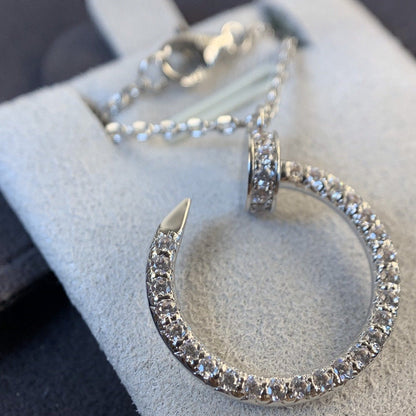 [：Polaidi Jewelry]JUSTE NECKLACE SILVER DIAMONDS