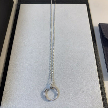 [：Polaidi Jewelry]JUSTE NECKLACE SILVER DIAMONDS