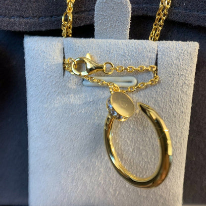 [：Polaidi Jewelry]JUSTE NECKLACE GOLD DIAMONDS