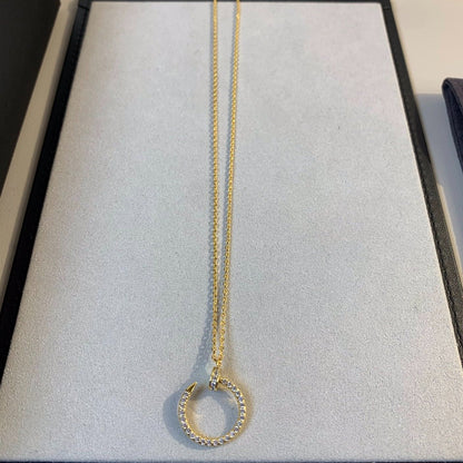 [：Polaidi Jewelry]JUSTE NECKLACE GOLD DIAMONDS
