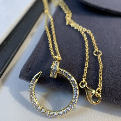 [Polaidi Jewelry]JUSTE NECKLACE GOLD DIAMONDS