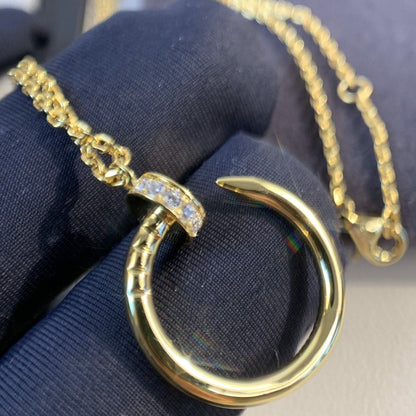 [Polaidi Jewelry]JUSTE NECKLACE GOLD DIAMONDS