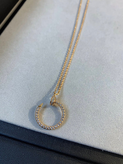 [：Polaidi Jewelry]JUSTE NECKLACE PINK GOLD DIAMONDS