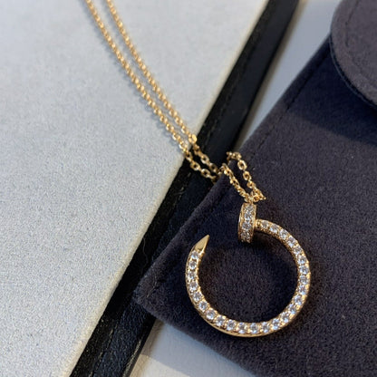 [：Polaidi Jewelry]JUSTE NECKLACE PINK GOLD DIAMONDS